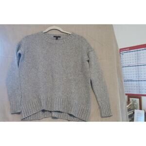 J.Crew Gray Knit Sweater High Low Hem Small